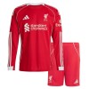 Liverpool Domácí 2025-26 - Dětské Fotbalové Dresy (L/S)